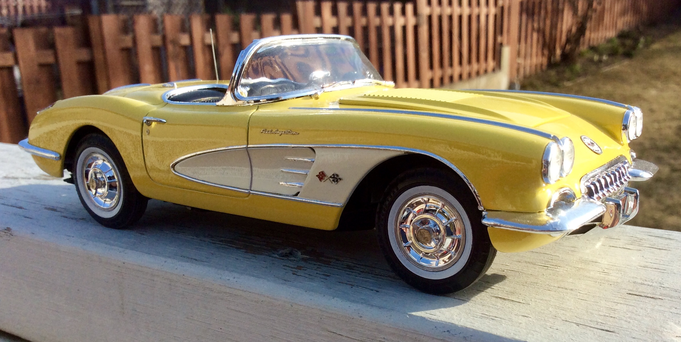 1958 corvette model car