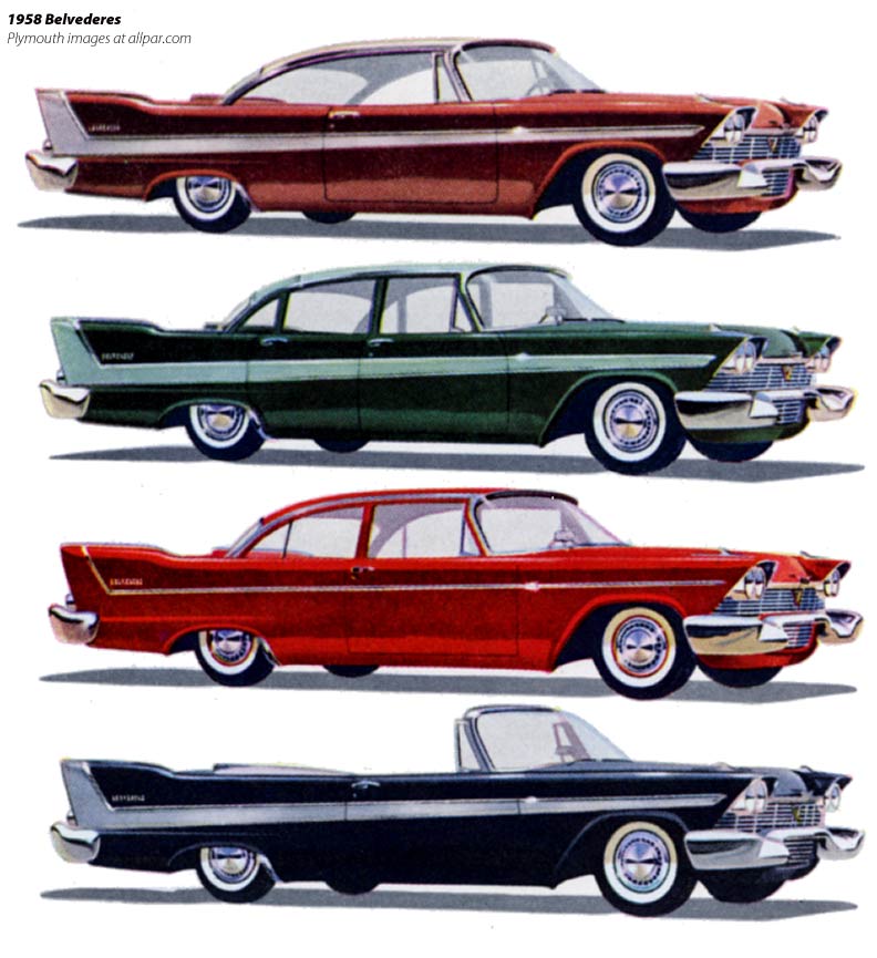 1958 plymouth belvedere model kit