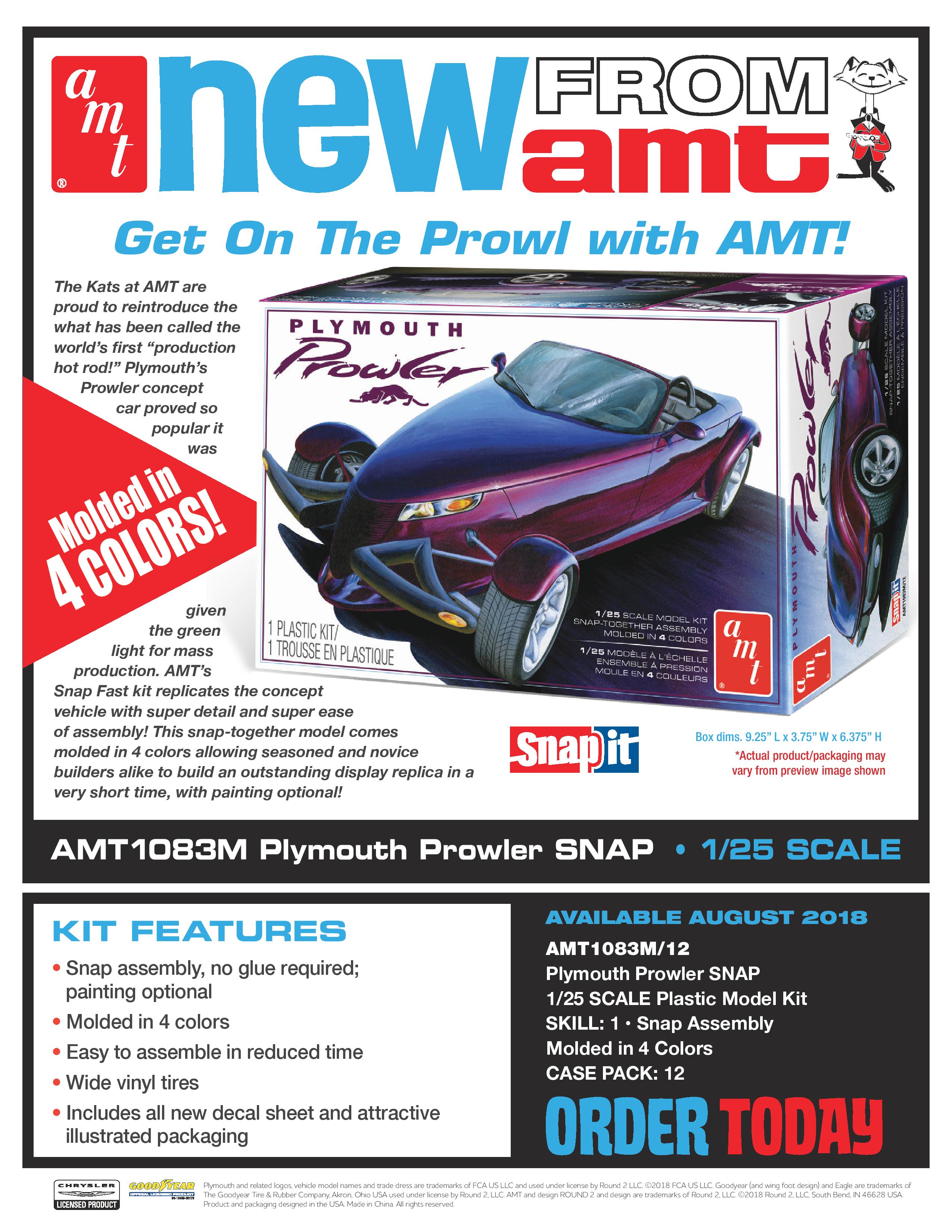 1 25 Amt Plymouth Prowler Snap It Car Kit News Reviews Model