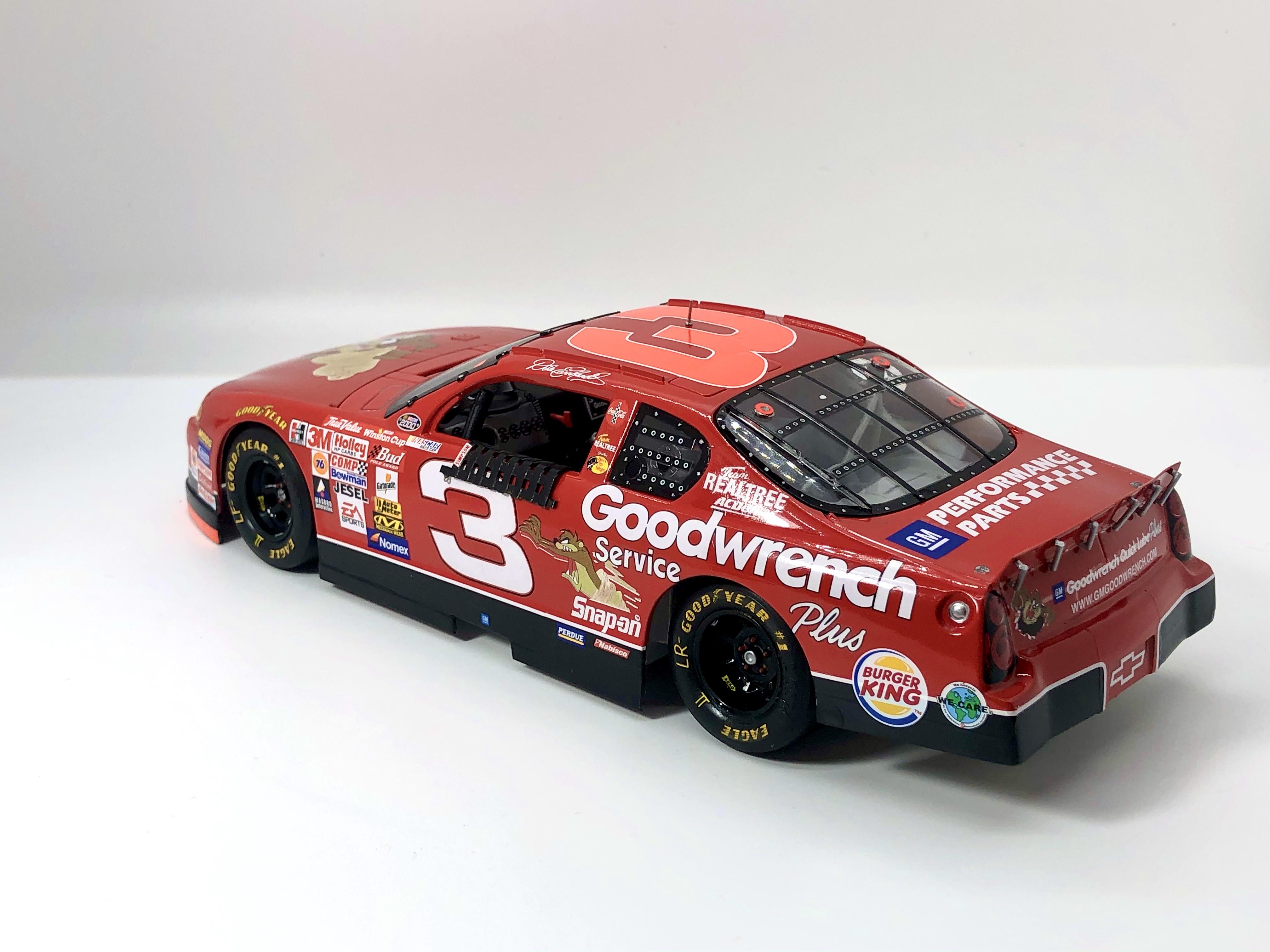 This is Dale Earnhardt Sr’s 2000 Daytona 500 Taz Goodwrench build, to quote...