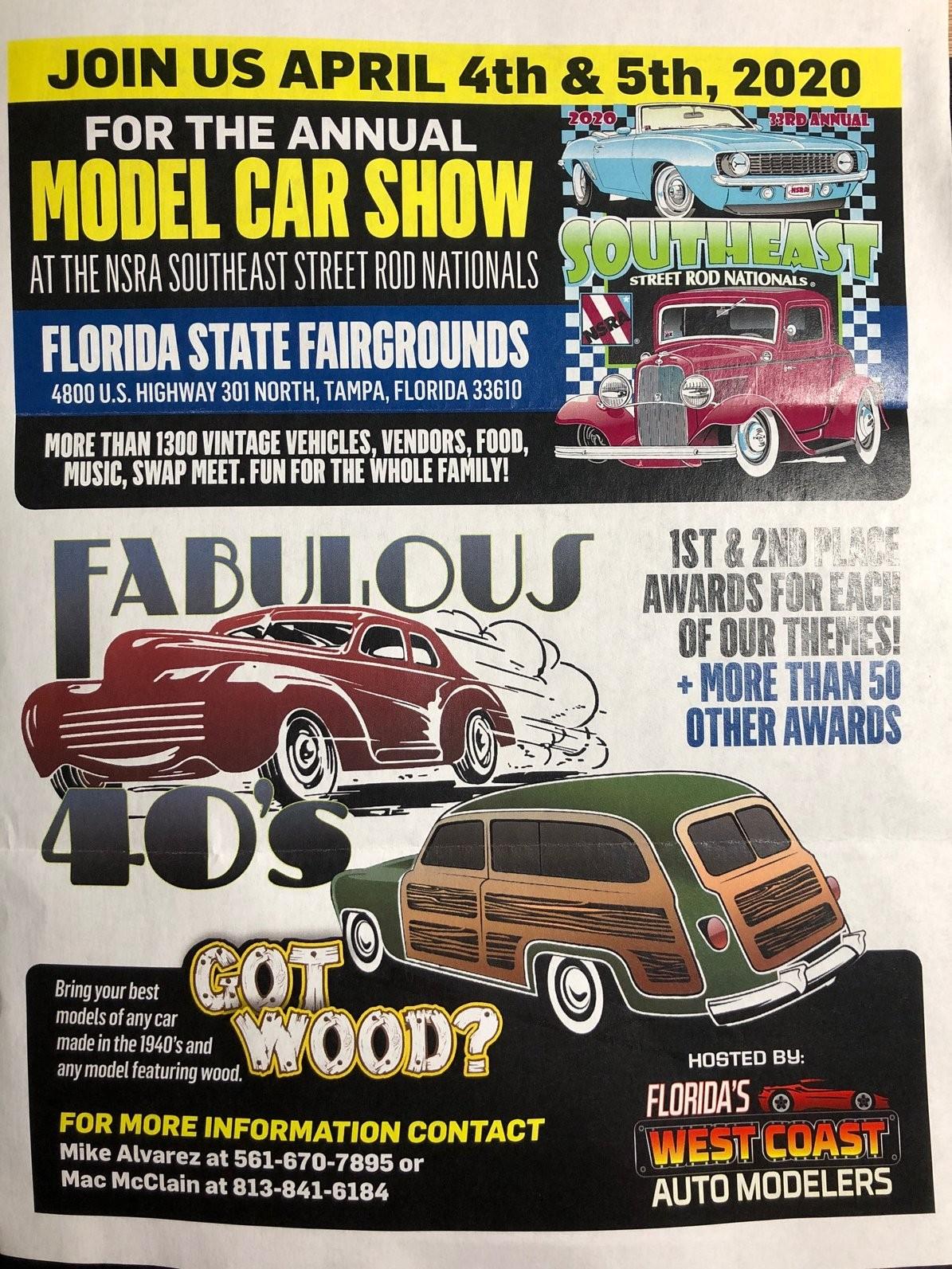 Southeast Street Rod Nationals Model Car Show Contests and Shows