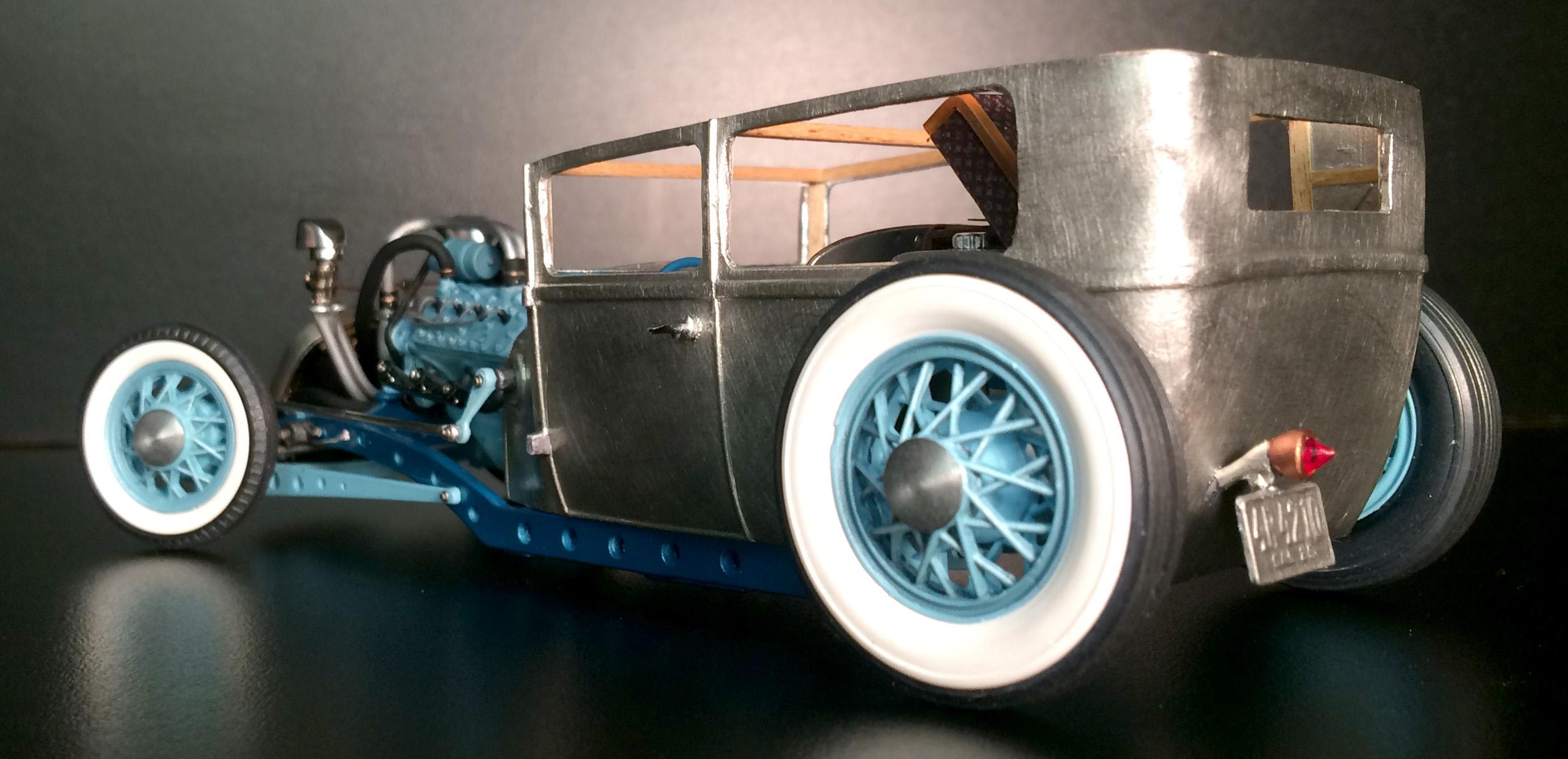 bare metal foil model car