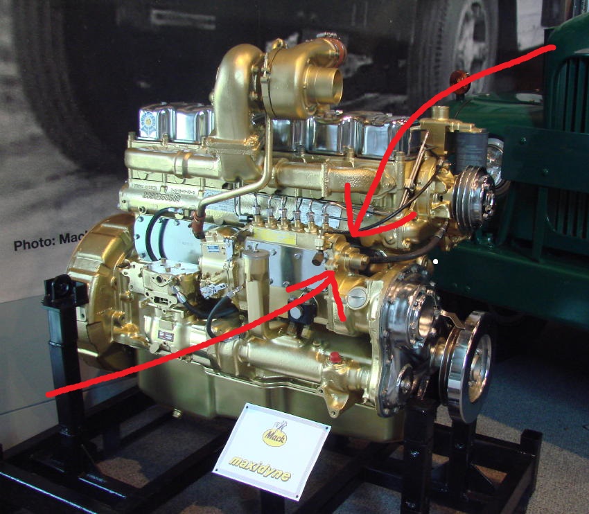 Mack DM600 1/25 big rig semi endt 679 diesel engine motor model truck part lot