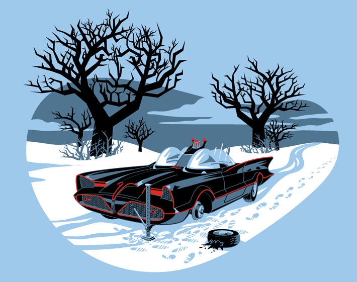 batmobile lost a wheel.gif