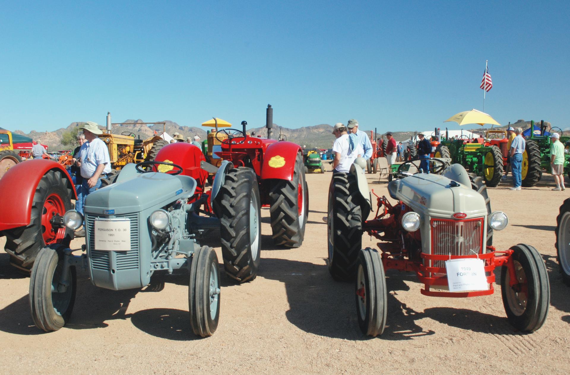 Ford 1949 8N-Ferguson 1951 TO30 front.JPG