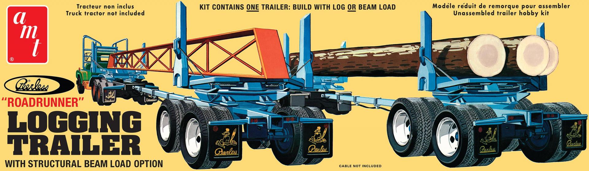 amt Logging Trailer 1/25 Scale Plastic Model Rare Item | eBay