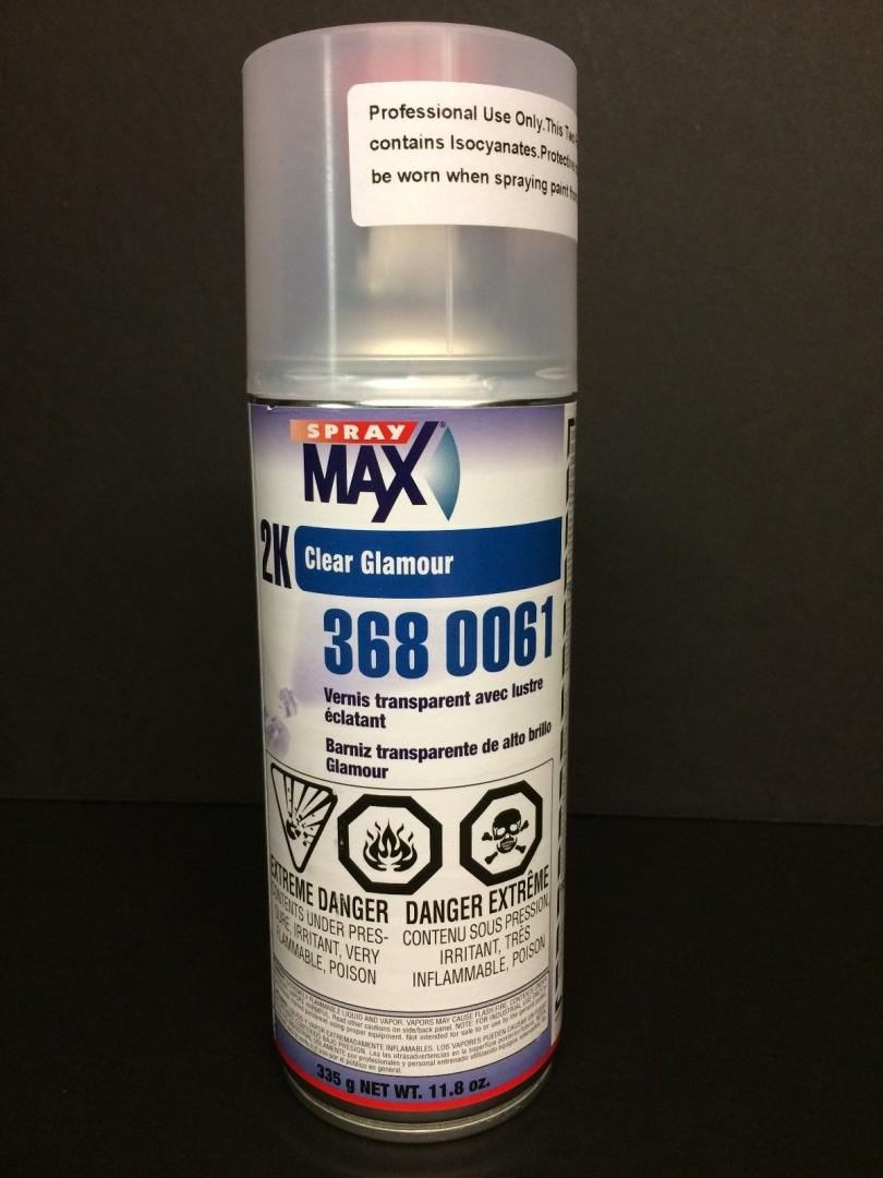 SprayMax 3680061 2K Glamour High Gloss Aerosol Clear –