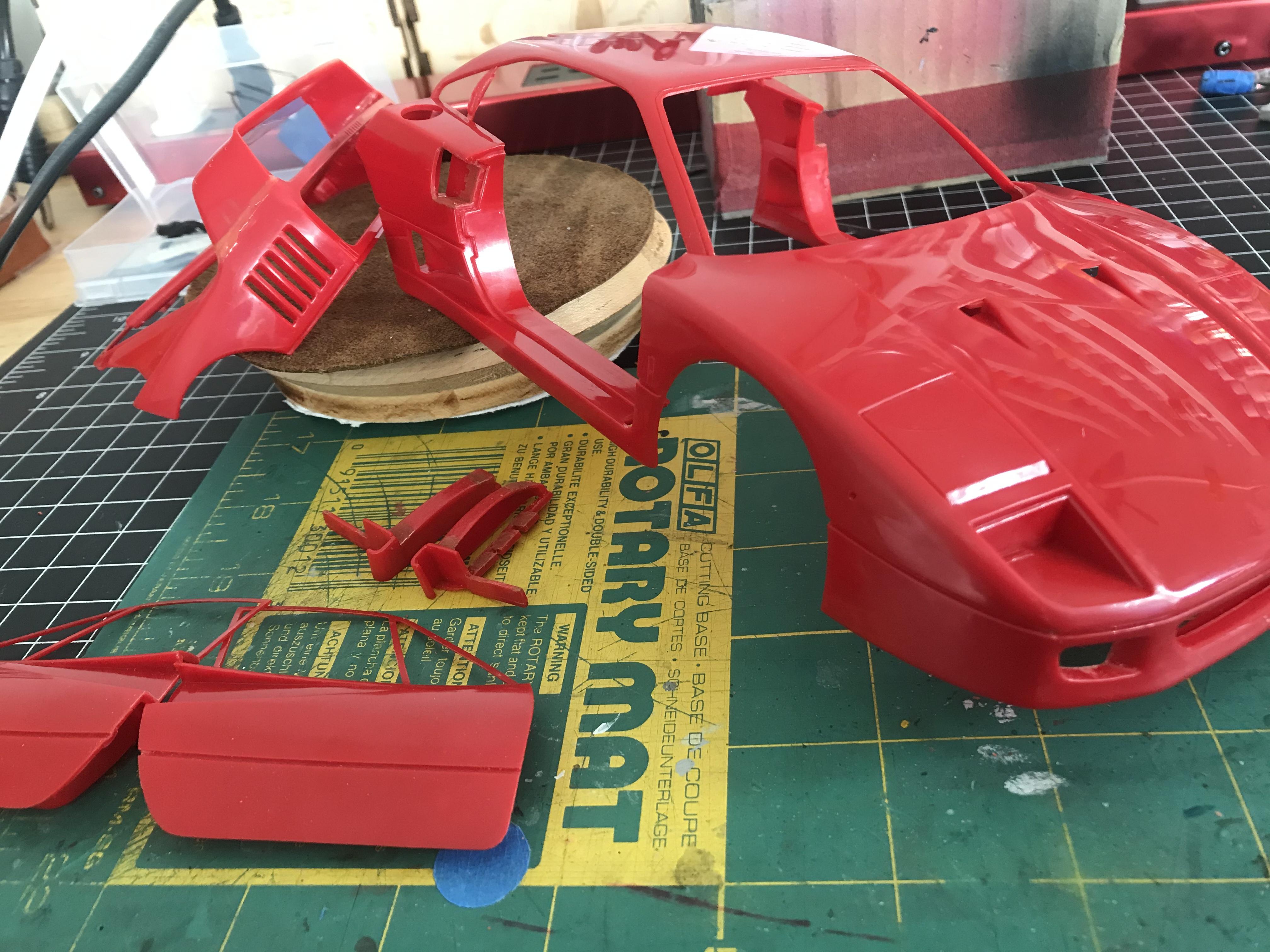 Ferrari F40 1/16 Fujimi - WIP: Model Cars - Model Cars