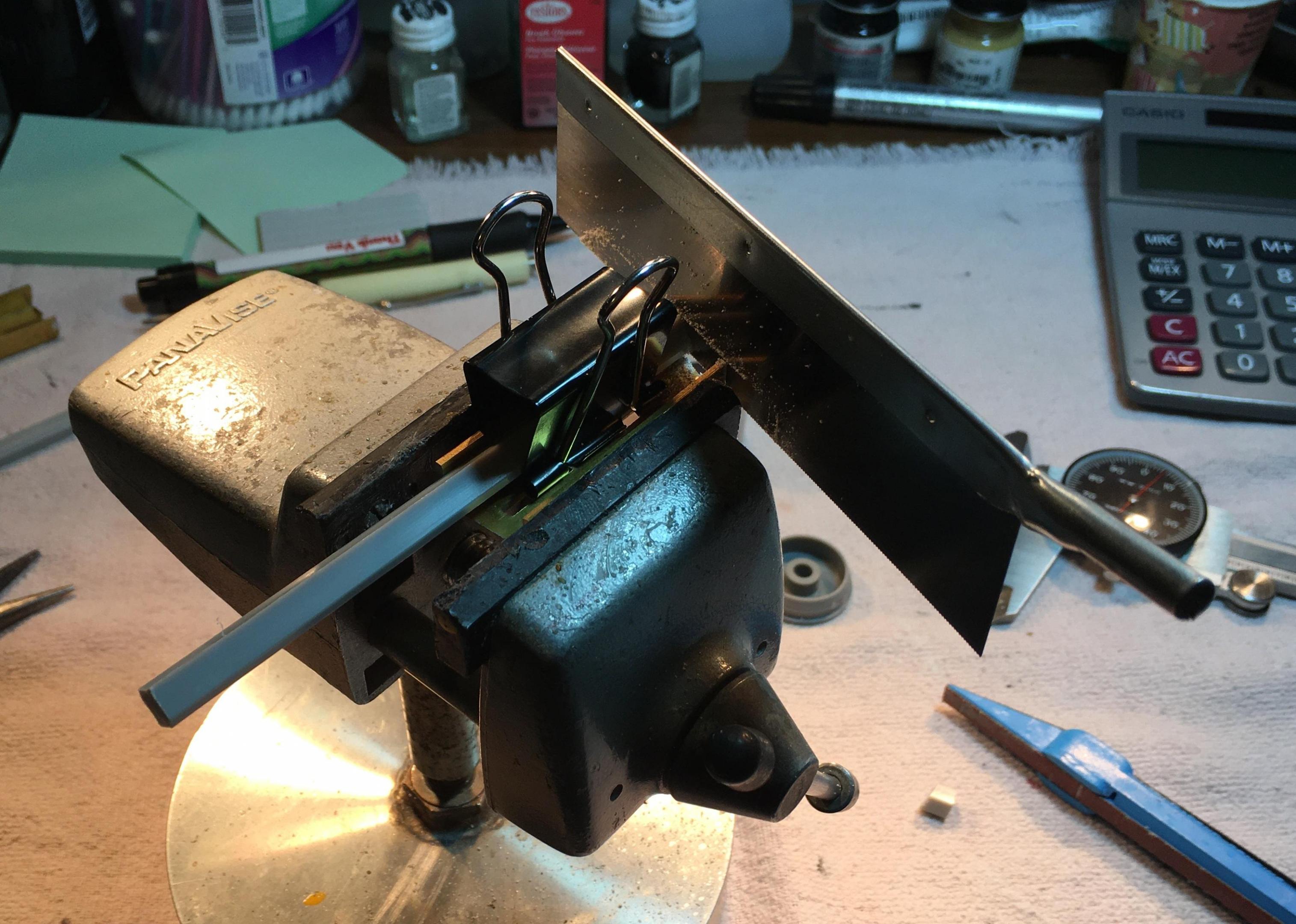 Miter cuts in progress.JPG