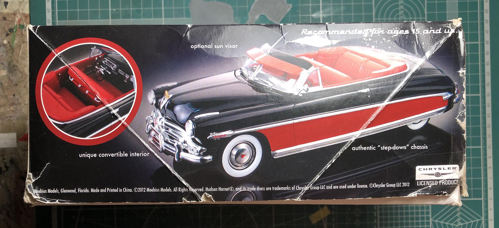 1/25 Moebius 1952 Hudson Hornet Convertible - WIP: Model