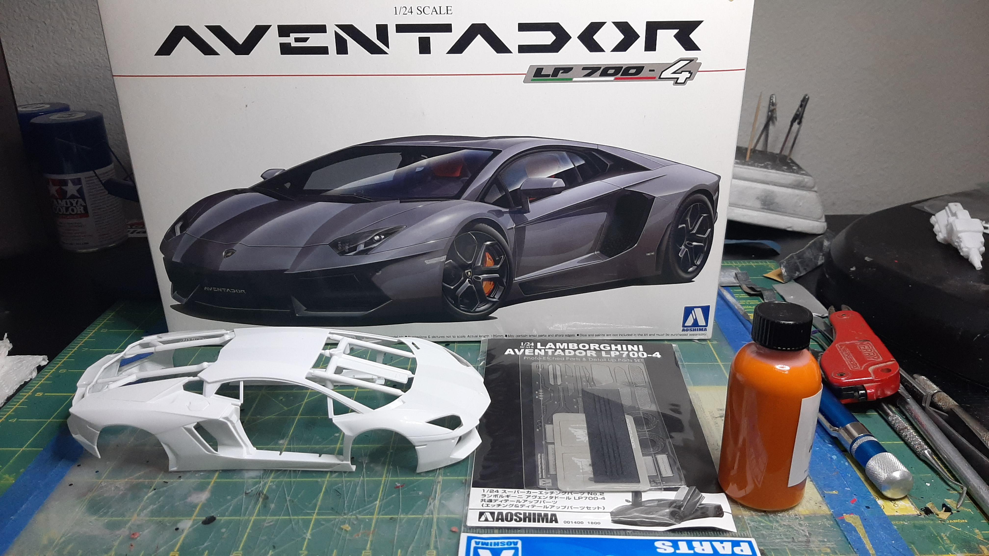 Aoshima Lamborghini Aventador - WIP: Model Cars - Model Cars Magazine Forum