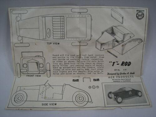ACE Balsa wood hot rod kits - Model Building Questions and Answers - Model  Cars Magazine Forum