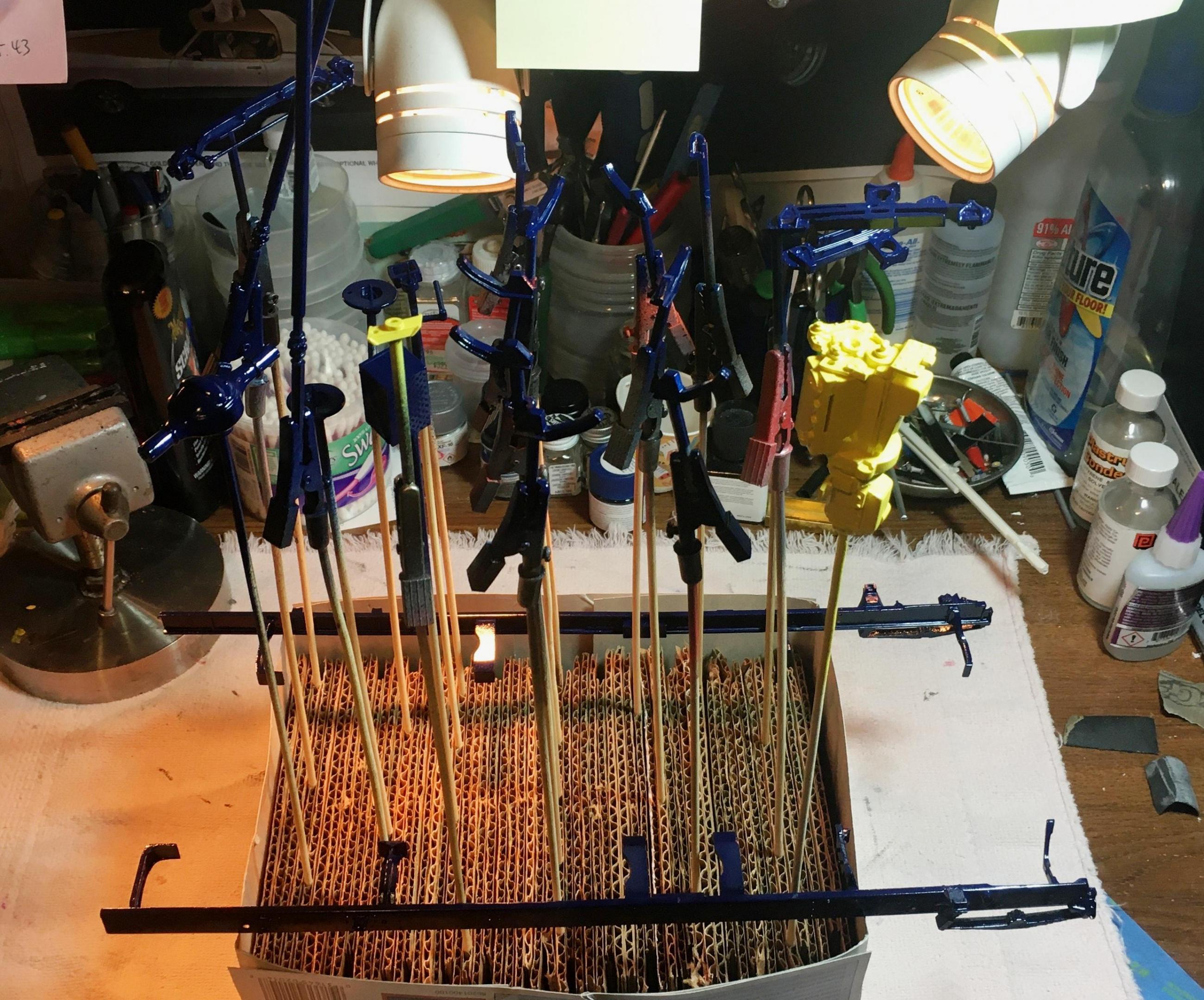 Frame and engine painted.JPG