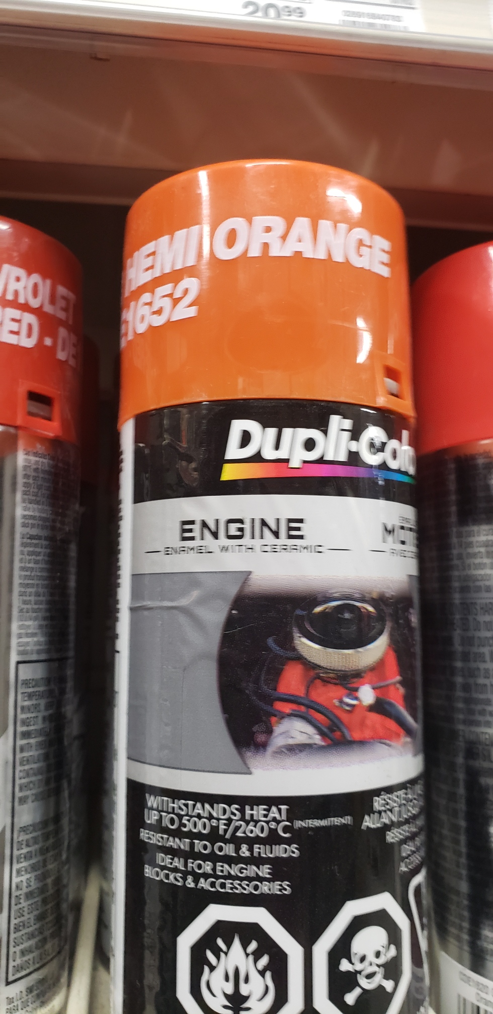 Dupli Color Engine Enamel safe on plastic Model Building
