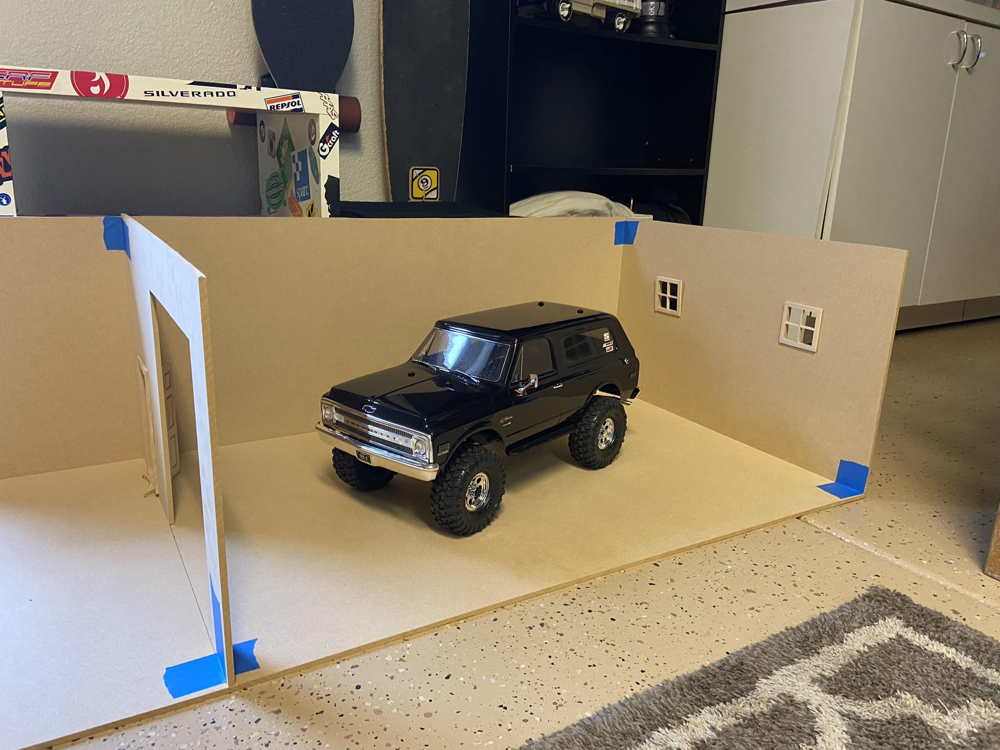1/10 scale rc garage diorama accessories crawler drift