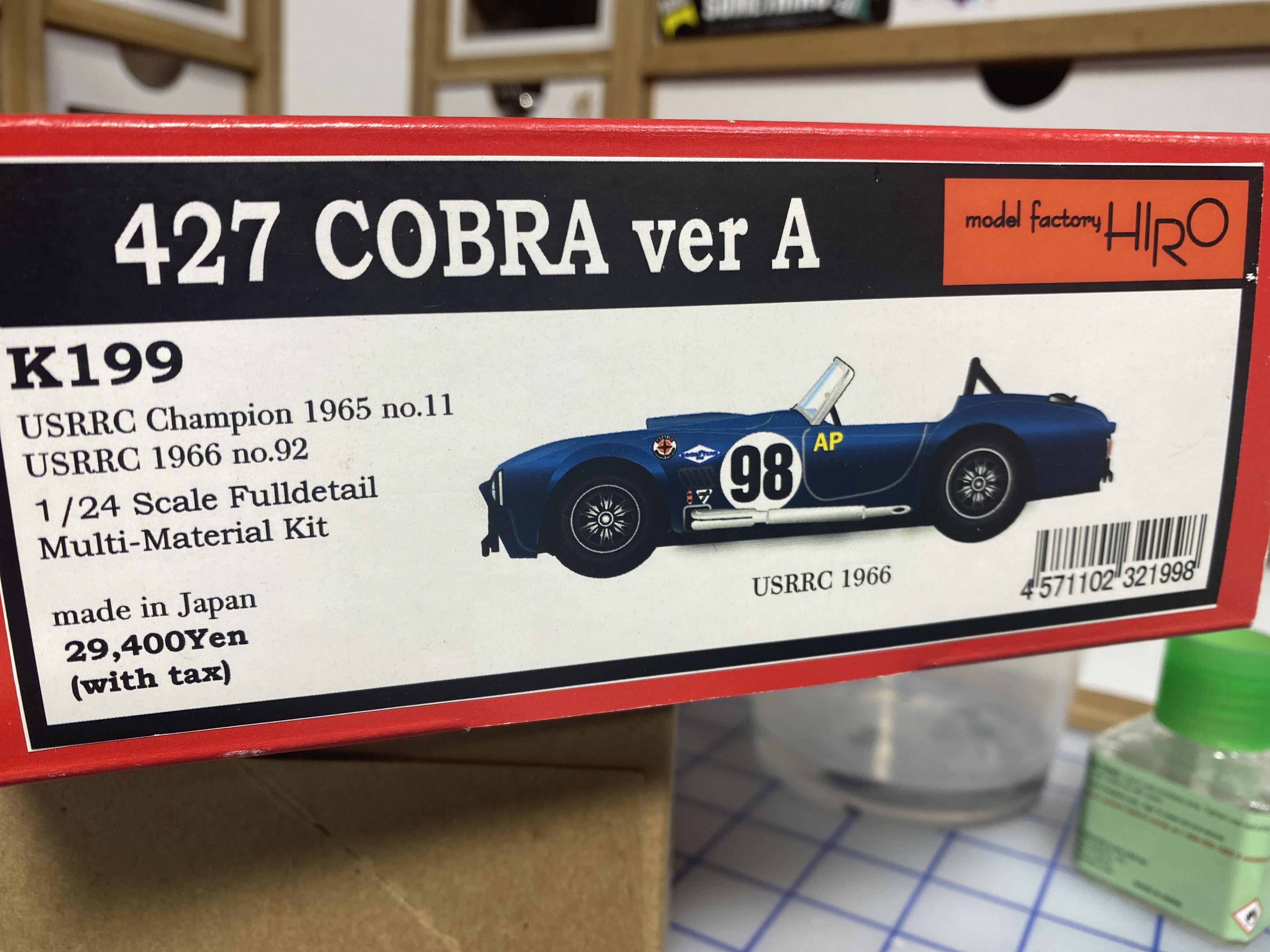 【 大感謝セール】 1/24 Racing Other WIP: - making the in decade a Cobra MFH 自動車