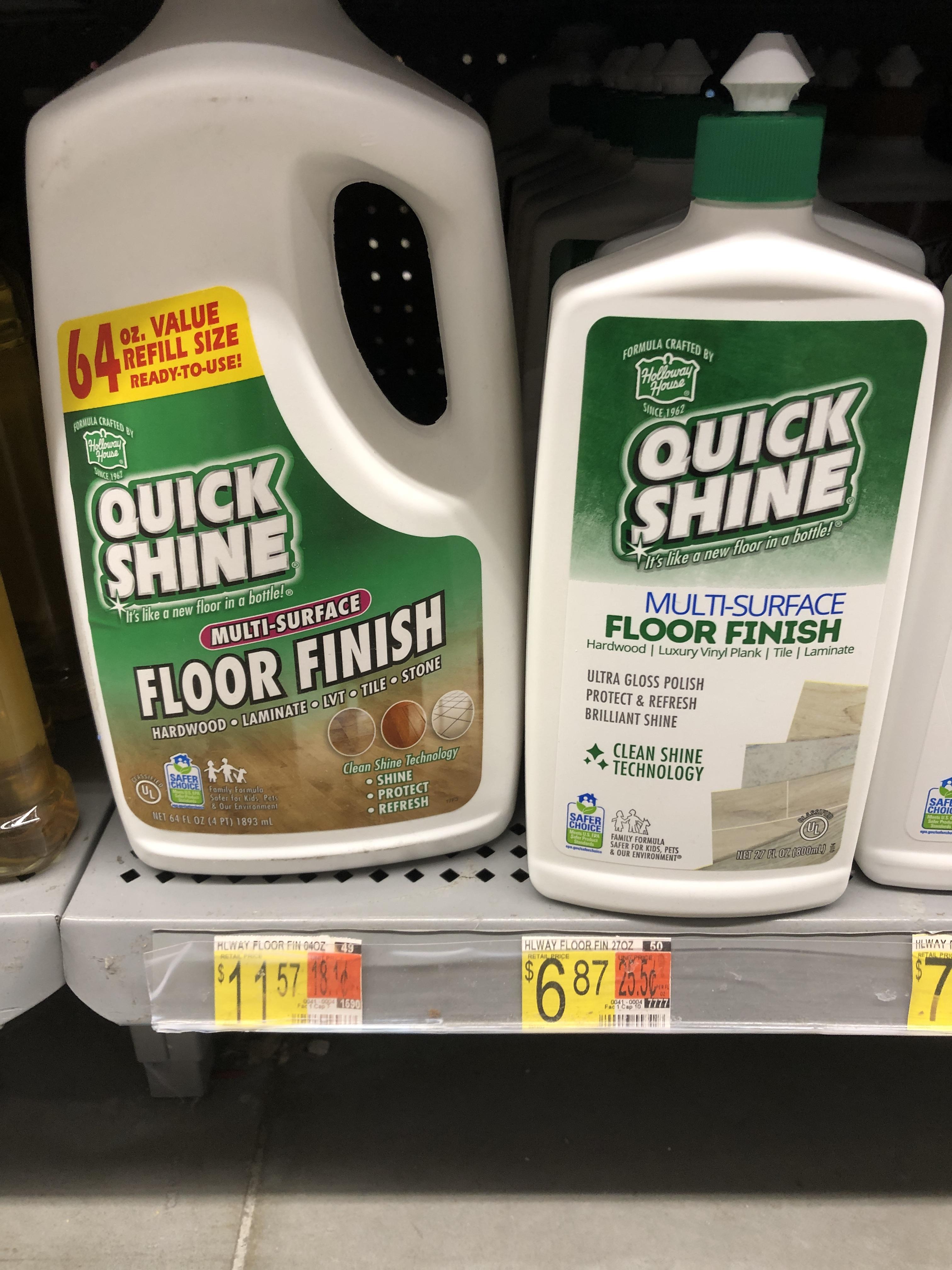 Holloway House Quick Shine Floor Finish - 64 fl oz jug