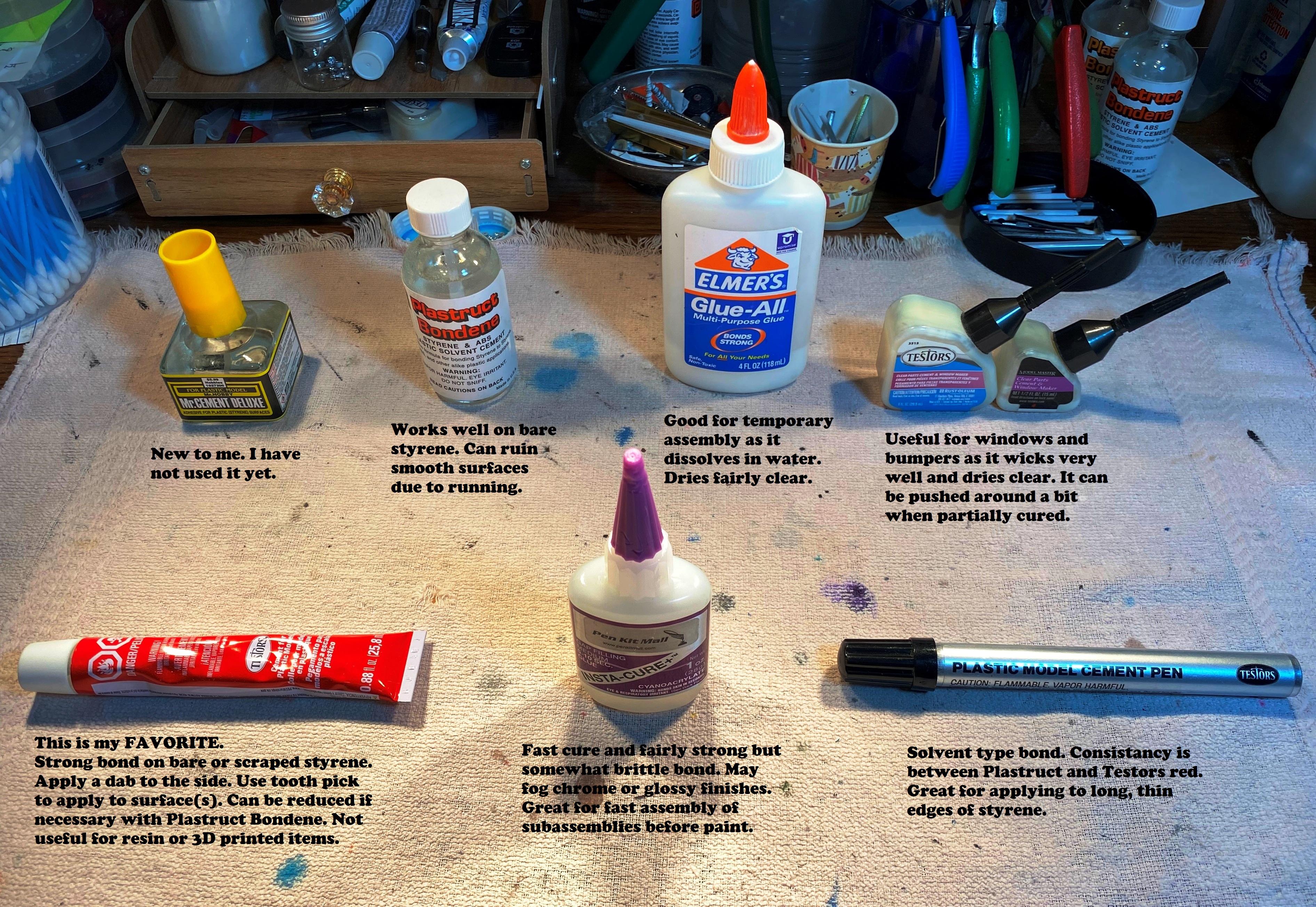 Best glue for painted parts - Model Building Questions and Answers