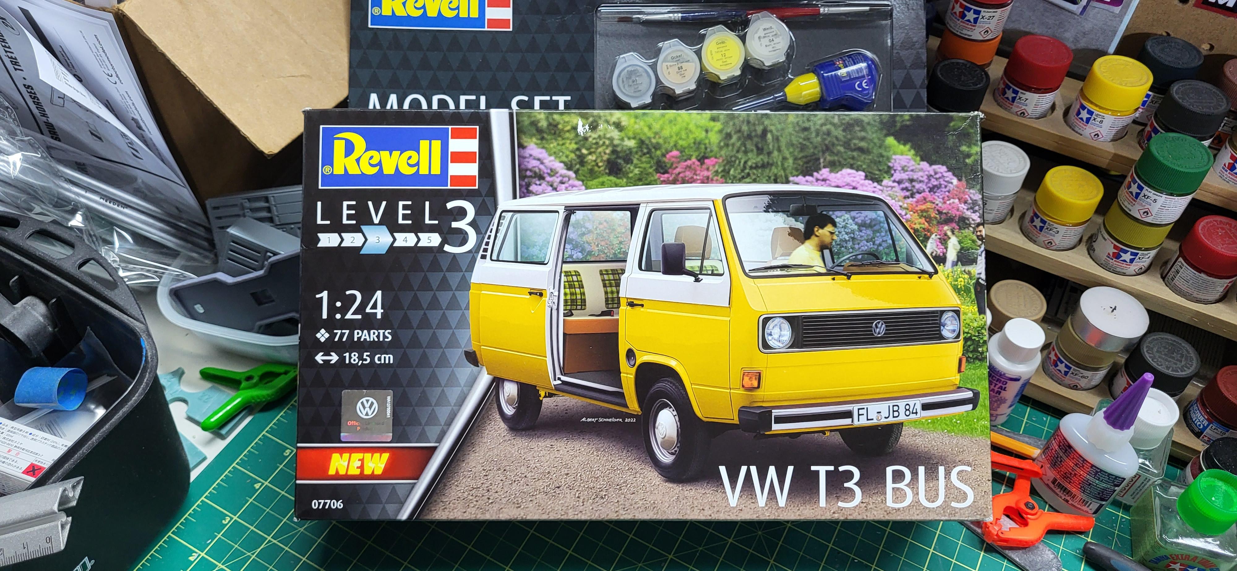 REVELL Revell 07706 07706-VW T3 Bus 1, 25 origin…