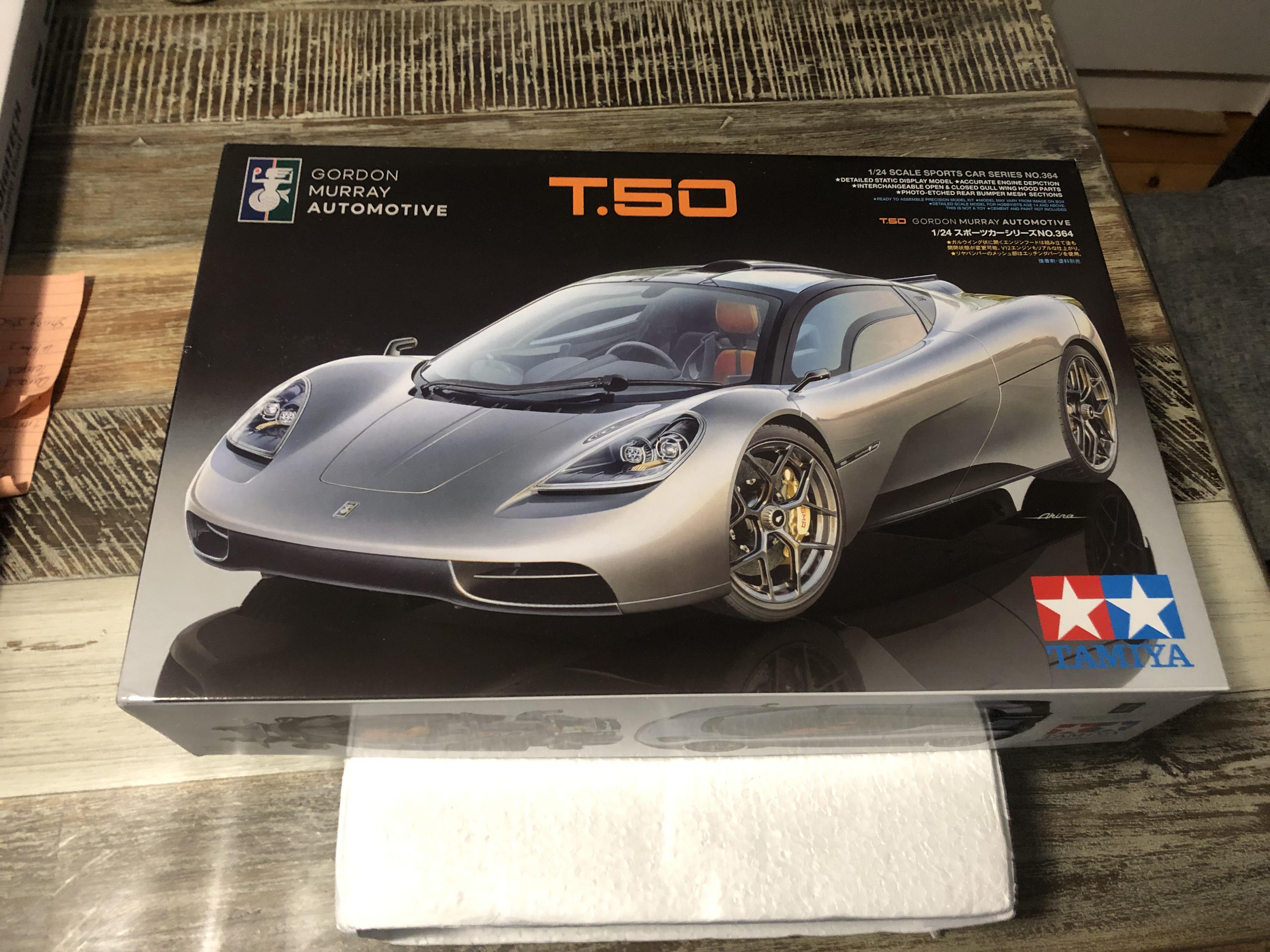 Tamiya 1/24 scale Gordon Murray Automotive T.50 plastic model kit review