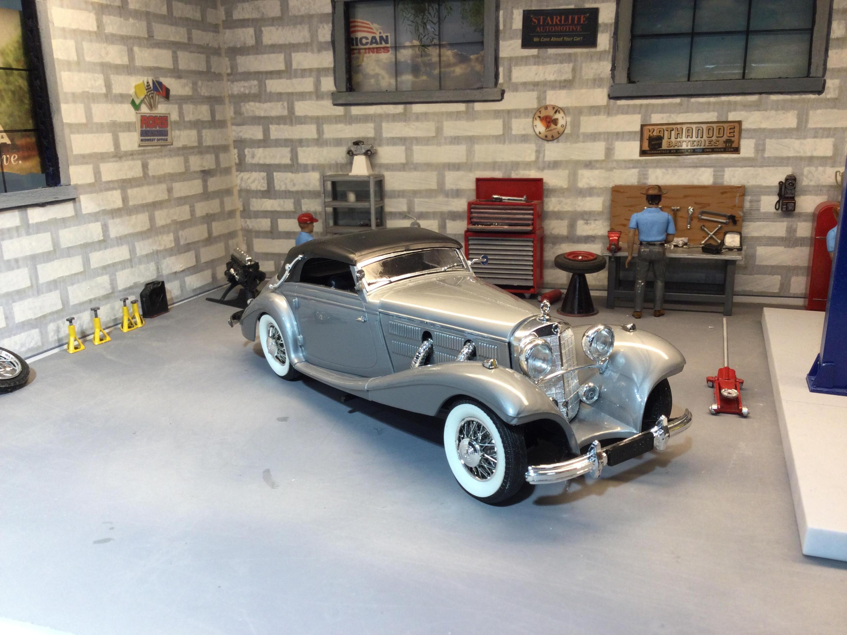 自動車 Monogram 1/24 Racing Mercedes 540-K Monogram 1:24 1939 Mercedes Benz Supercharged 540-k Kit