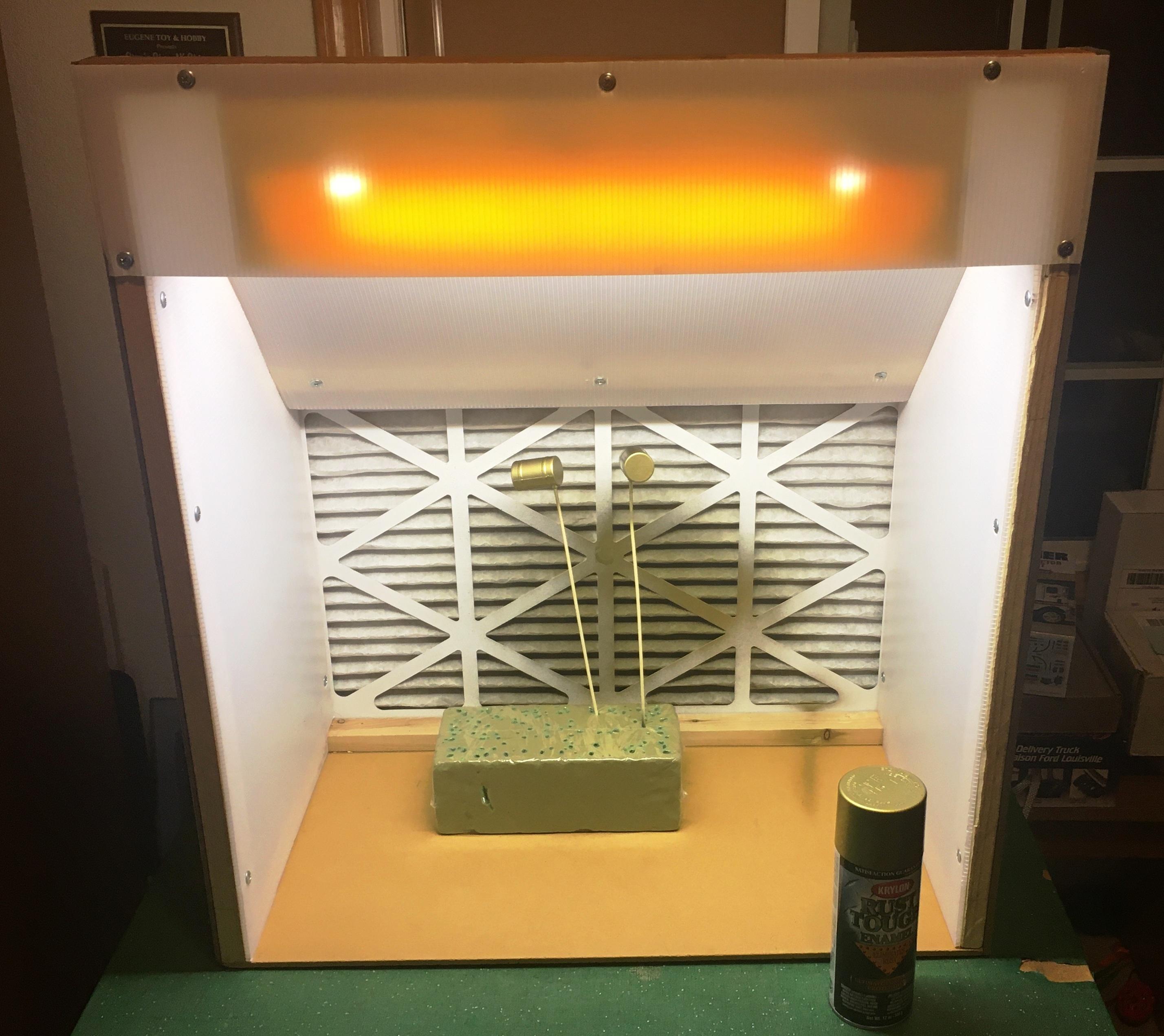 DIY hobby spray booth