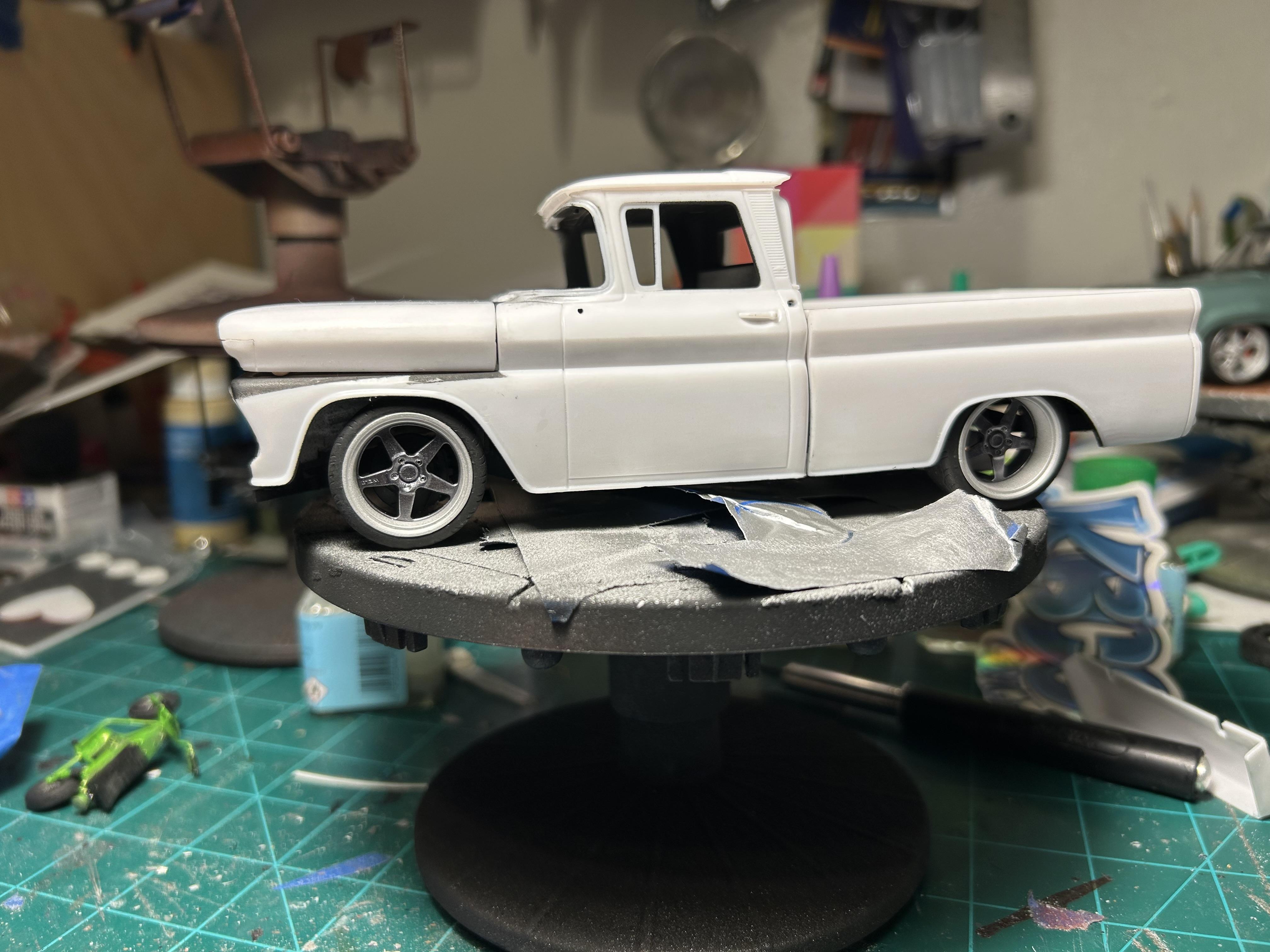 AMT 1960 Chevy Pickup “KBCC Garage Go-Kart Hauler” - WIP
