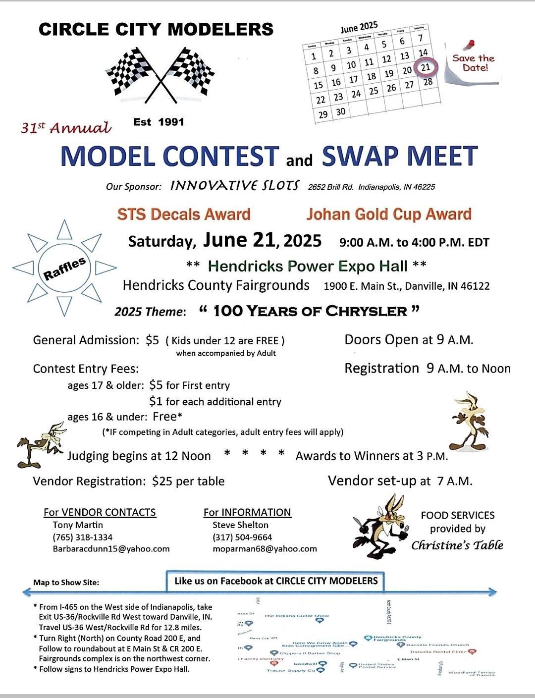 31st Annual Circle City Modelers Contest & Swap Meet