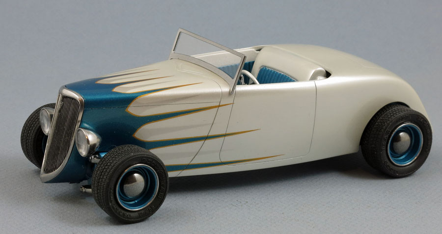 1934 Ford Hot Rod, snow with scallops - Model Cars - Model Cars